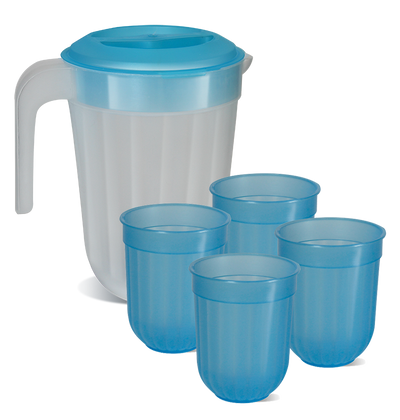 SET JARRA 2 L + 4 VASOS 358 ML