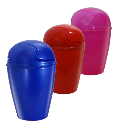 PAPELERA CON TAPA BATIENTE 12 L