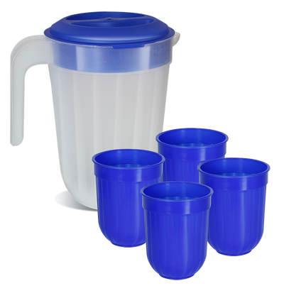 SET JARRA 2 L + 4 VASOS 358 ML